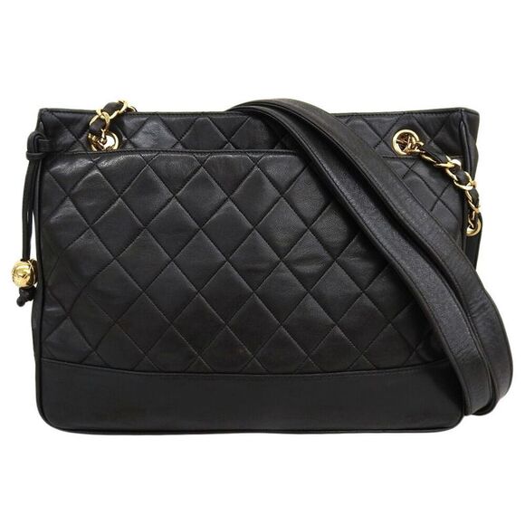 Chanel Lambskin Shoulder Tote Bag - Picture 1 of 10